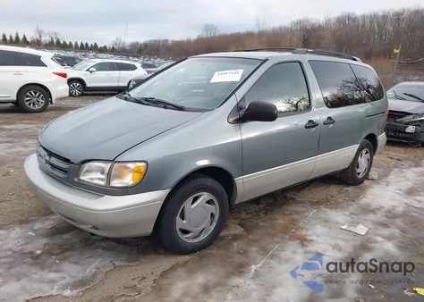 2000 Toyota Sienna Xle from USA, damaged, VIN 4T3ZF13C2YU315035